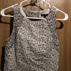 Banana Republic Black and white polka dot dress